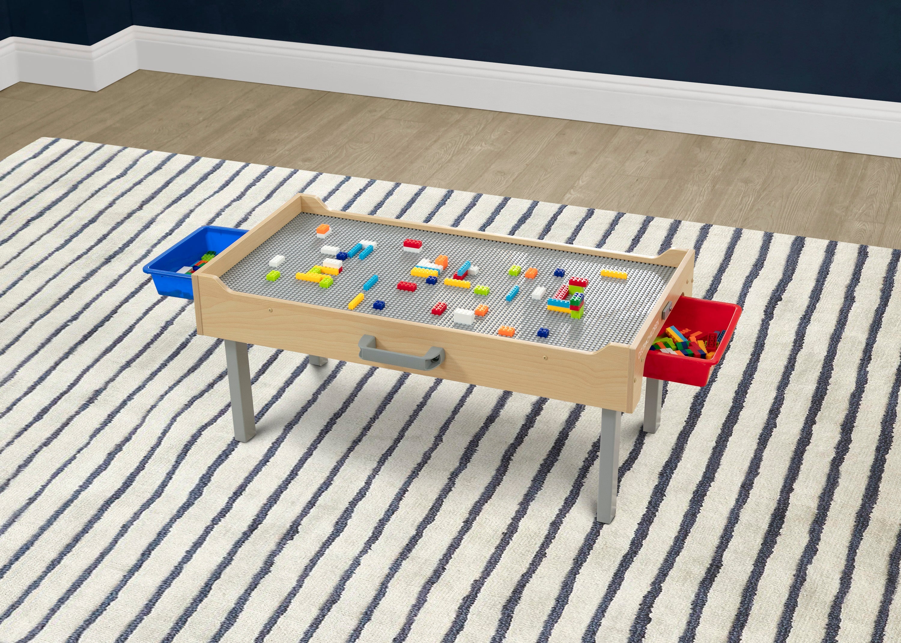 Play N Store Building Bricks Play Table with 100+ Play Bricks Included