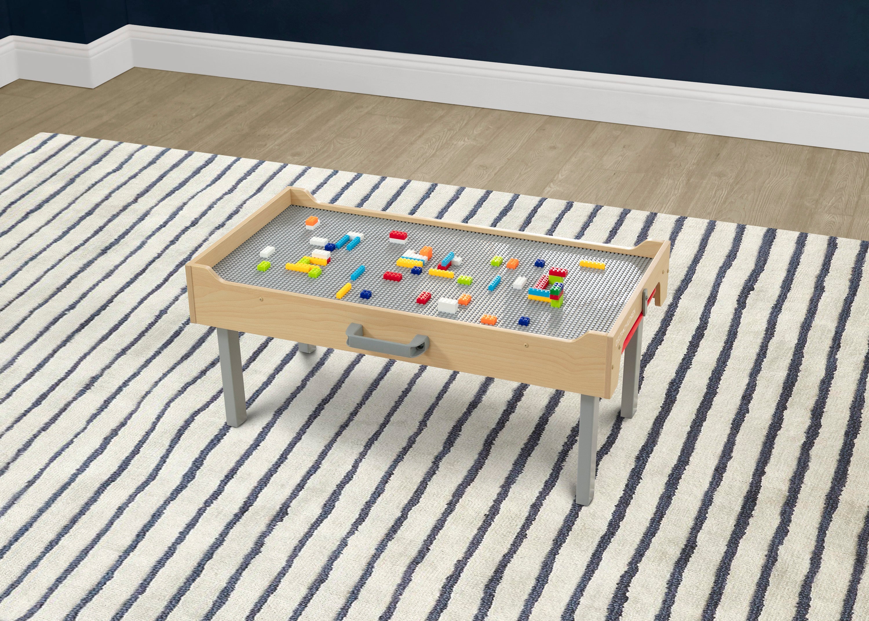 Play N Store Building Bricks Play Table with 100+ Play Bricks Included