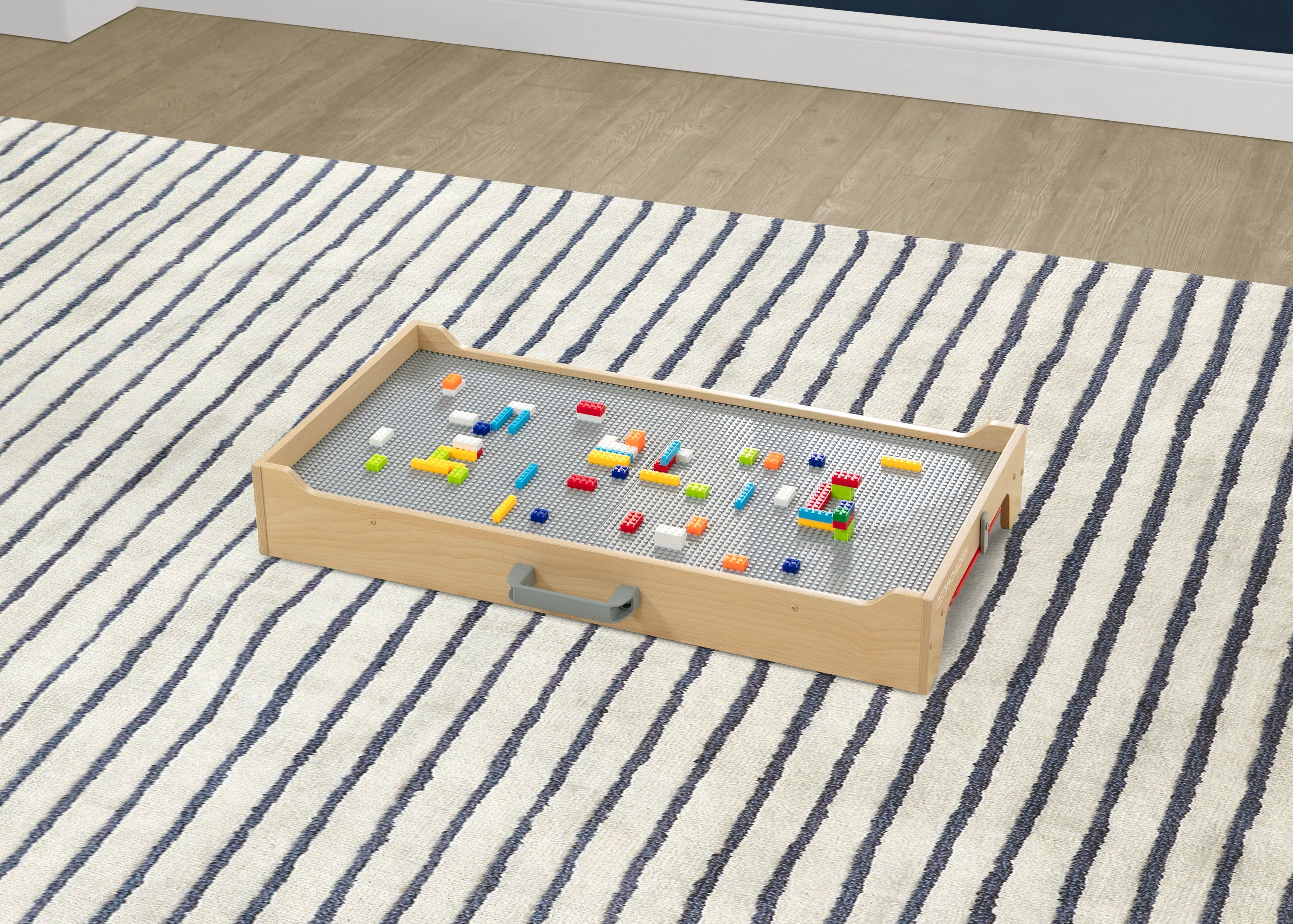 Play N Store Building Bricks Play Table with 100+ Play Bricks Included