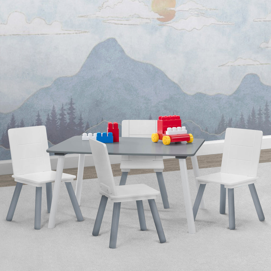Kids Table and Chair Set (4 Chairs Included)