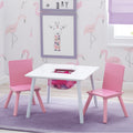 Kids Table and Chair Set with Storage (2 Chairs Included)