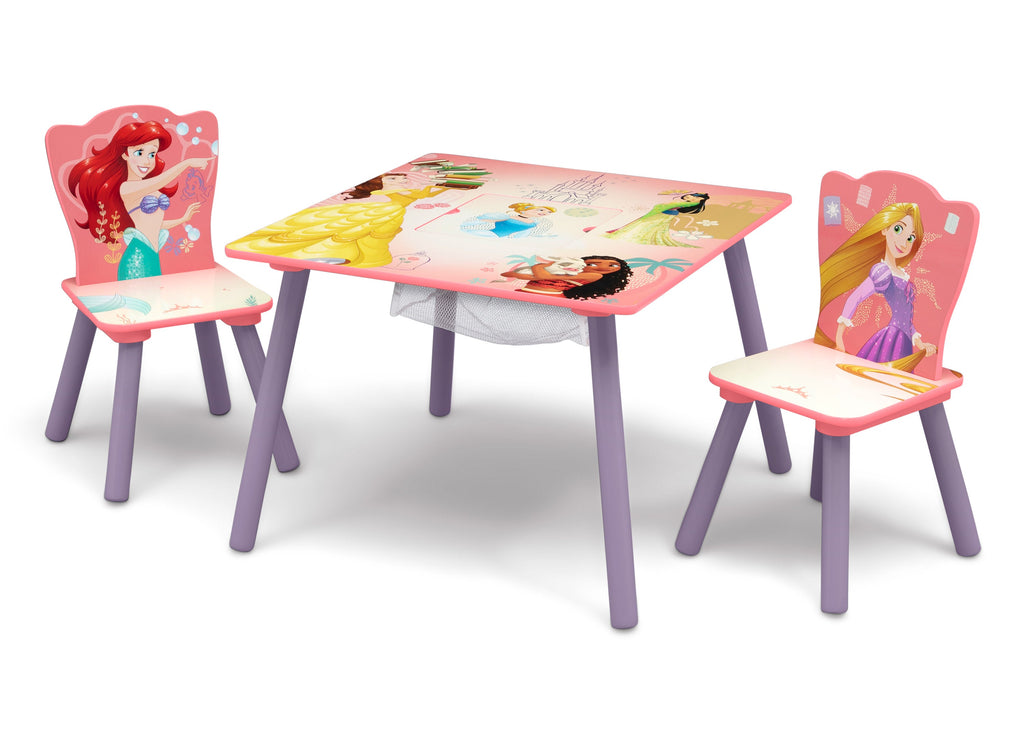 Princess Table and Chair Set with Storage