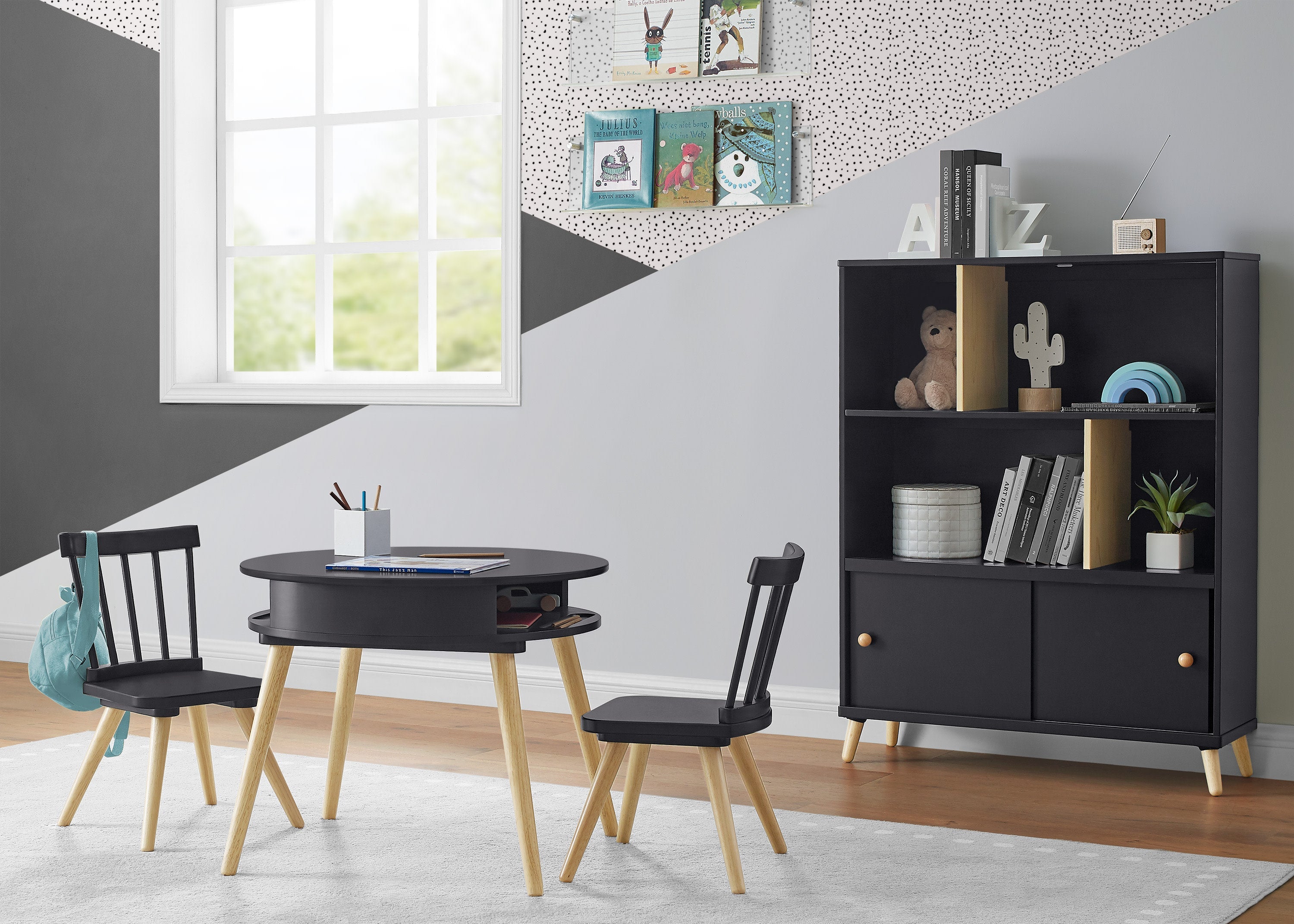 Hudson Storage Table & 2-Piece Chair Set